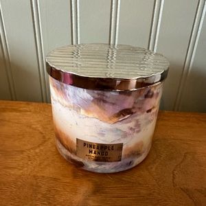 Bath & Body Works pineapple mango three wick candle